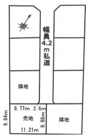 北本市中丸、土地の画像です