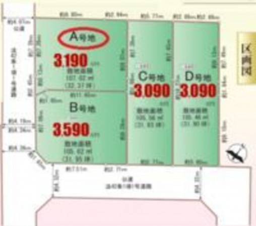 北本市北本、土地の間取り画像です