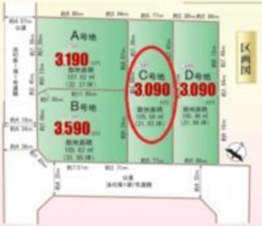 北本市北本、土地の間取り画像です