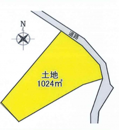 桶川市、土地の間取り画像です