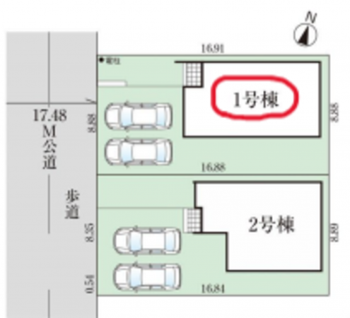 桶川市上日出谷南、新築一戸建ての画像です