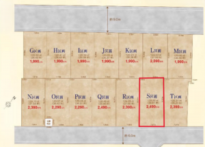 北本市宮内、土地の間取り画像です