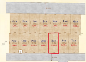 北本市宮内、土地の間取り画像です