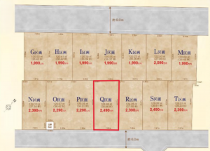 北本市宮内、土地の間取り画像です