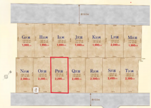北本市宮内、土地の間取り画像です