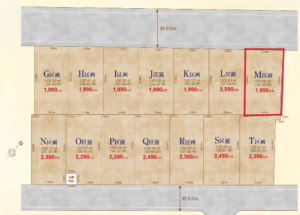 北本市宮内、土地の間取り画像です