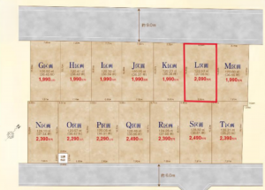 北本市宮内、土地の間取り画像です