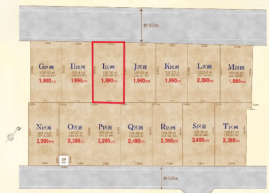 北本市宮内、土地の間取り画像です