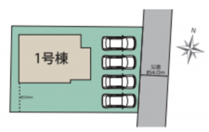 桶川市坂田東、新築一戸建ての画像です