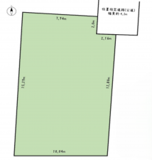 北本市大字下石戸下、土地の間取り画像です