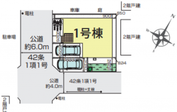 桶川市、新築一戸建ての間取り画像です