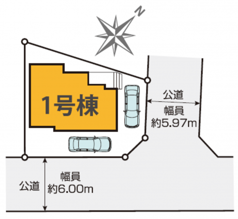 桶川市鴨川、新築一戸建ての画像です