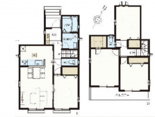 北本市宮内、新築一戸建ての間取り画像です