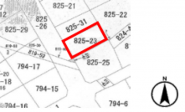 桶川市、土地の間取り画像です