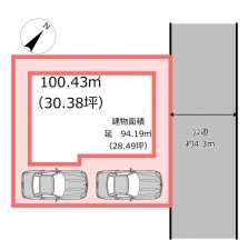 北本市二ツ家、新築一戸建ての画像です