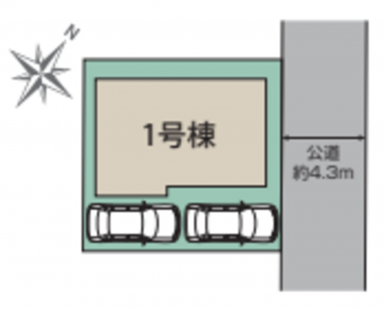 北本市二ツ家、新築一戸建ての画像です