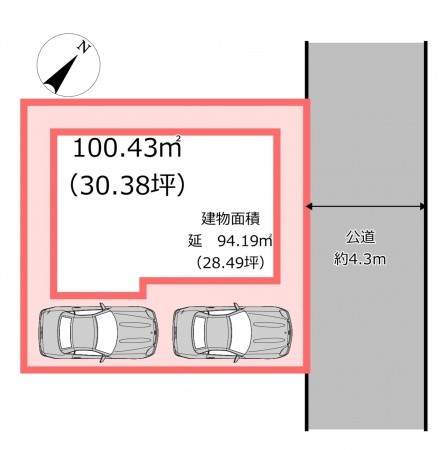 北本市二ツ家、新築一戸建ての画像です