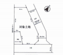 北本市二ツ家、土地の間取り画像です