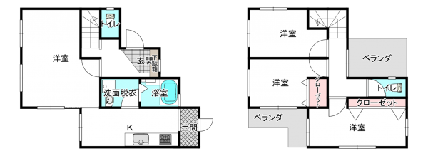 北本市北本、中古一戸建ての間取り画像です