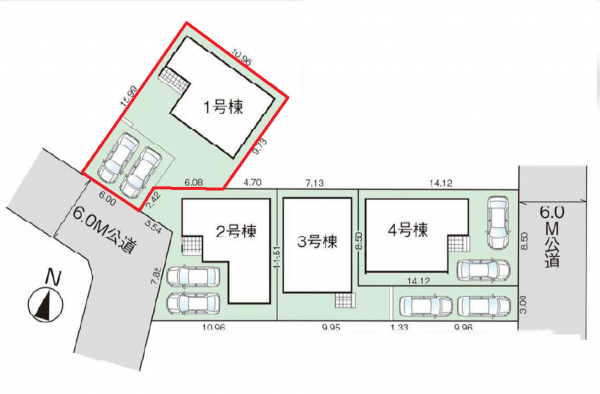 北本市大字下石戸下、新築一戸建ての画像です