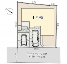 北本市西高尾、新築一戸建ての画像です
