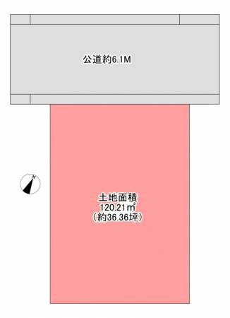 北本市二ツ家、土地の間取り画像です