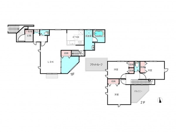 北本市本町、新築一戸建ての間取り画像です