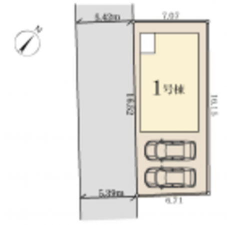 北本市東間、新築一戸建ての画像です