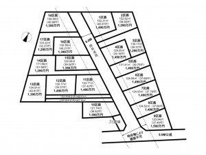 桶川市、土地の間取り画像です