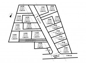 桶川市、土地の間取り画像です