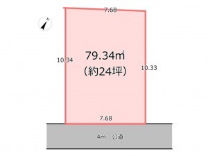 桶川市、土地の間取り画像です