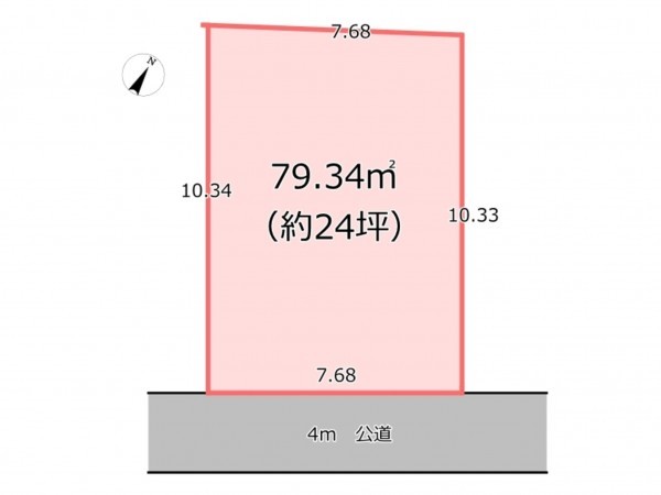 桶川市、土地の間取り画像です