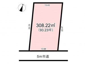 北本市石戸、土地の間取り画像です