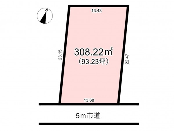 北本市石戸、土地の間取り画像です