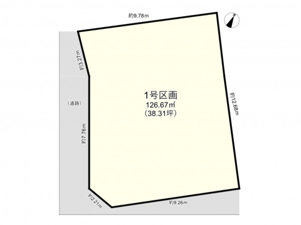 桶川市、土地の間取り画像です