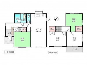 桶川市、土地の間取り画像です