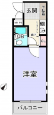 桶川市東、収益物件/マンションの間取り画像です