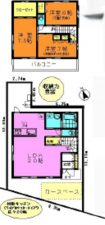 桶川市、収益物件/住宅の間取り画像です