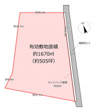 桶川市、土地の間取り画像です