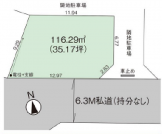 北本市下石戸、土地の画像です