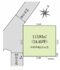 桶川市、土地の画像です