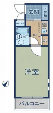 桶川市東、収益物件/マンションの間取り画像です