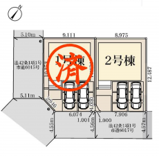 北本市西高尾、新築一戸建ての画像です
