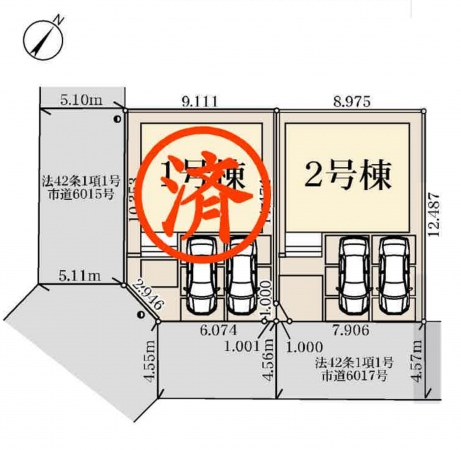 北本市西高尾、新築一戸建ての画像です