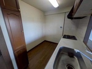 北名古屋市鹿田天王山、マンションのキッチン画像です