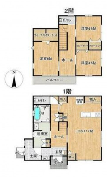 物件画像 一戸建て西脇市野中町間取り