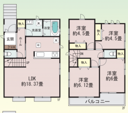 物件画像 一戸建て三木市緑が丘町西間取り