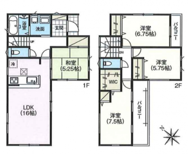 物件画像 一戸建て三木市自由が丘本町間取り