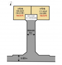 物件画像 土地西脇市野村町間取り