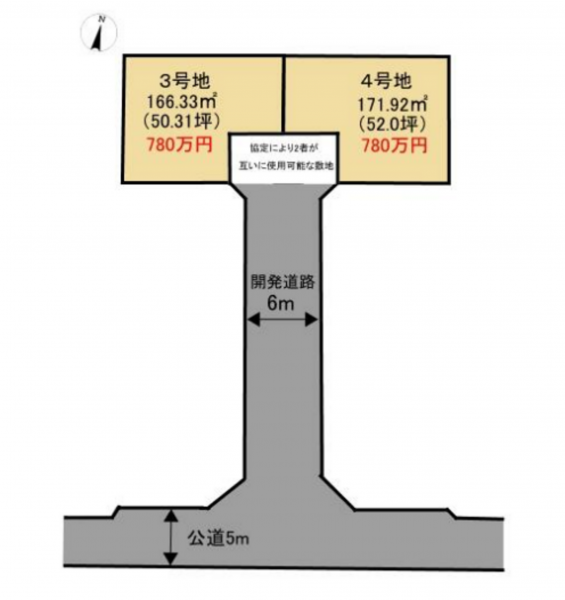 物件画像 土地西脇市野村町間取り